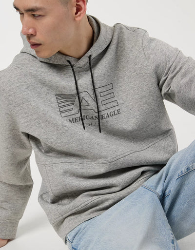 PREMIUM AMERICAN EA-GLE HOODIE (GREY)